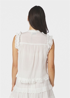 Celia ruffle top White Neo Noir 